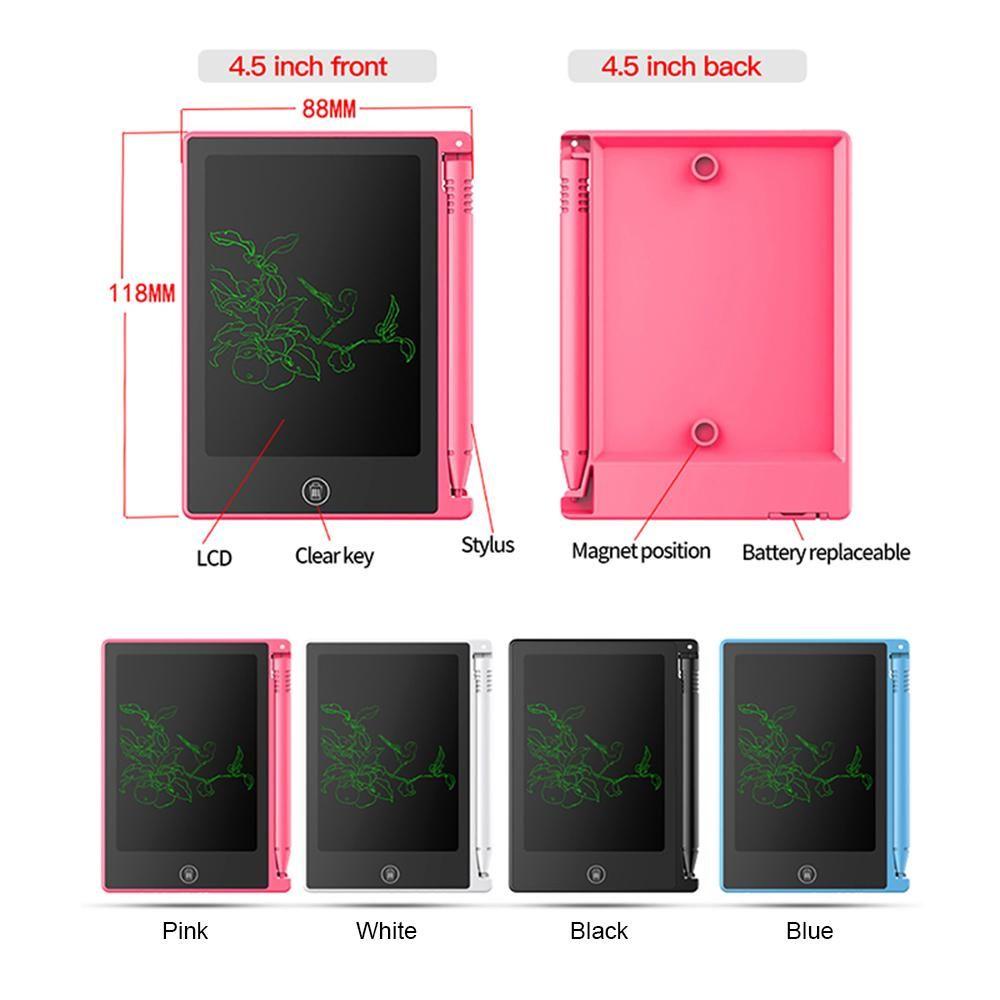 Tablet Tulisan LCD PINEAPPLE 4.5 inch High Quality Graphics Digital Message Pad