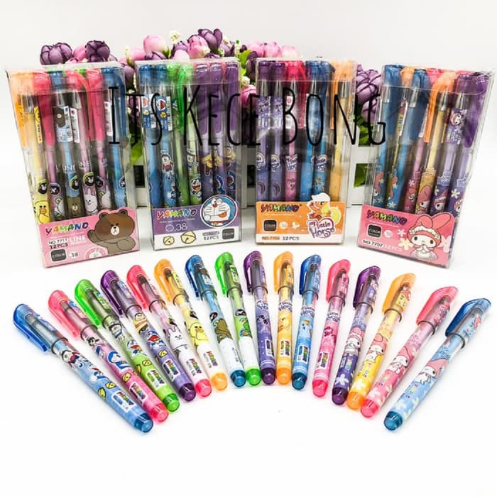 

Yamano Gel Pen Karakter kode ym77 0.38mm