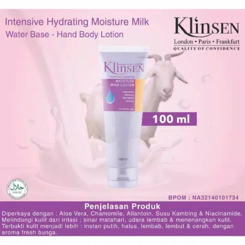 KLINSEN Handbody Lotions 100ml Original By klinsen