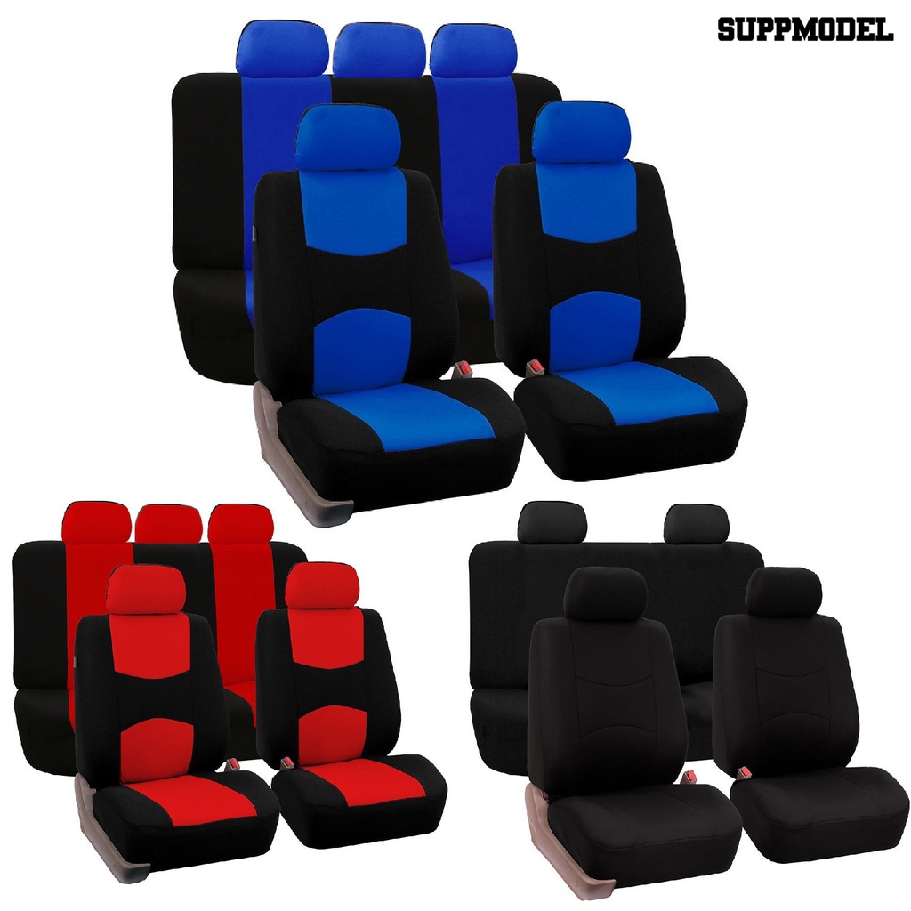 Suppmodel 9Pcs / Set Bantalan Pelindung Rem Bahan Kain Lembut Elastis Untuk Jok Mobil SUV