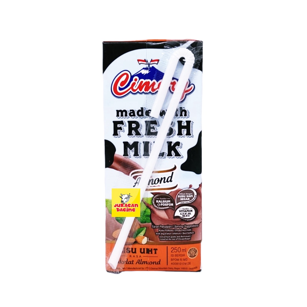 Cimory Fresh Milk Susu UHT Cokelat Almond 250ml