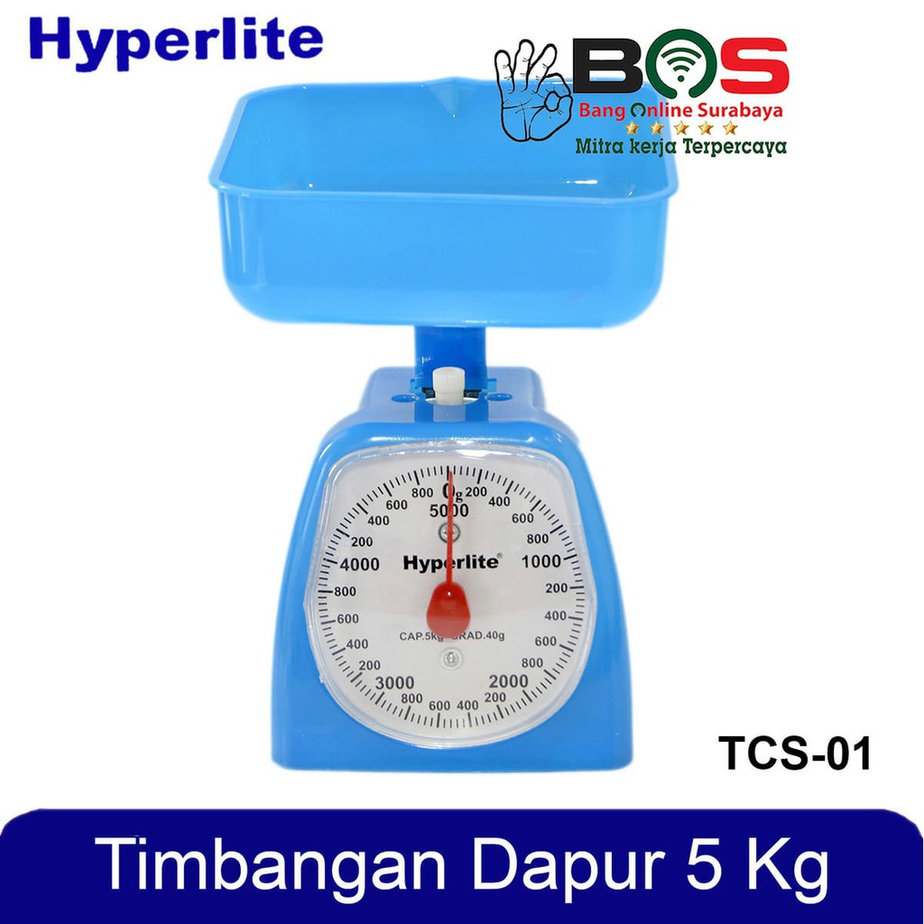 Timbangan Kue Dapur Kitchen Scale Analog Manual 5 KG Hyperlite TSC 01