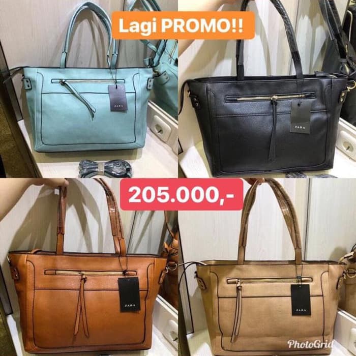 TAS WANITA IMPORT ZARA ESTRELLA ORIGINAL - camel