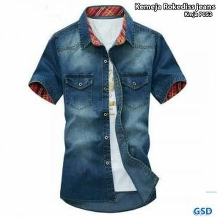 Kemeja Denim Model M094L4 RIS