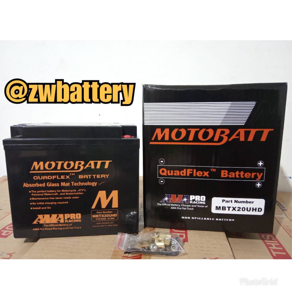 Aki Motor Honda Goldwing 1800 MBTX20UHD Motobatt Quadflex