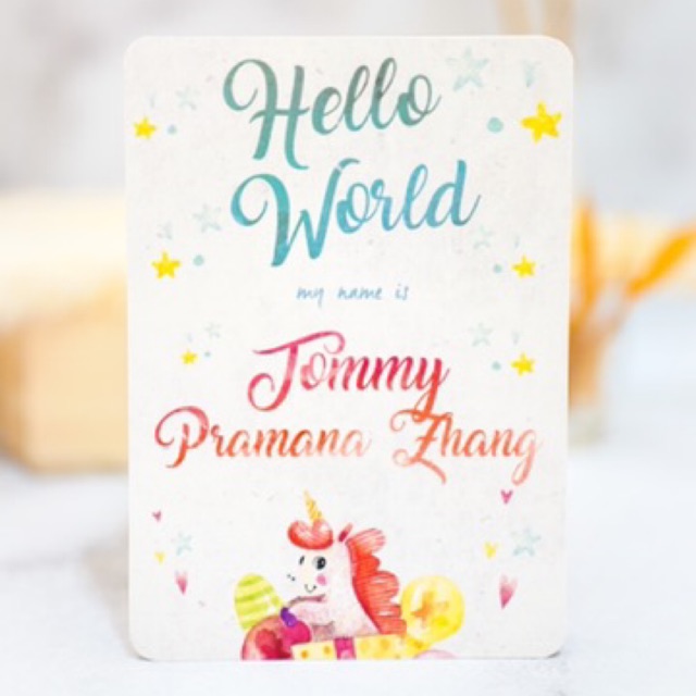 

Custom Name Animal Watercolor Baby Milestone Cards