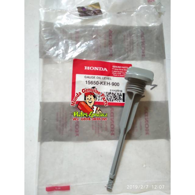 GAUGE OIL LEVEL 15650-KEH-900 BAUT TUTUP PENGISIAN OLI MESIN GL MAX MEGA PRO TIGER ORI AHM GRACIAZ
