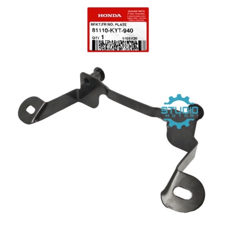 Dudukan Plat Nomor Depan Bracket Breket FR Number Plate SCOOPY Karburator Carbu KYT FI K16 eSP K93 81110KYT940 81110-KYT-940