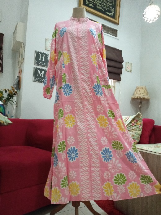 Busui Friendly Gamis Rayon Super Tisya Gamis Batik Cantik Jumbo Xxxl Ld 112 Gamis Rayon Super Cantik