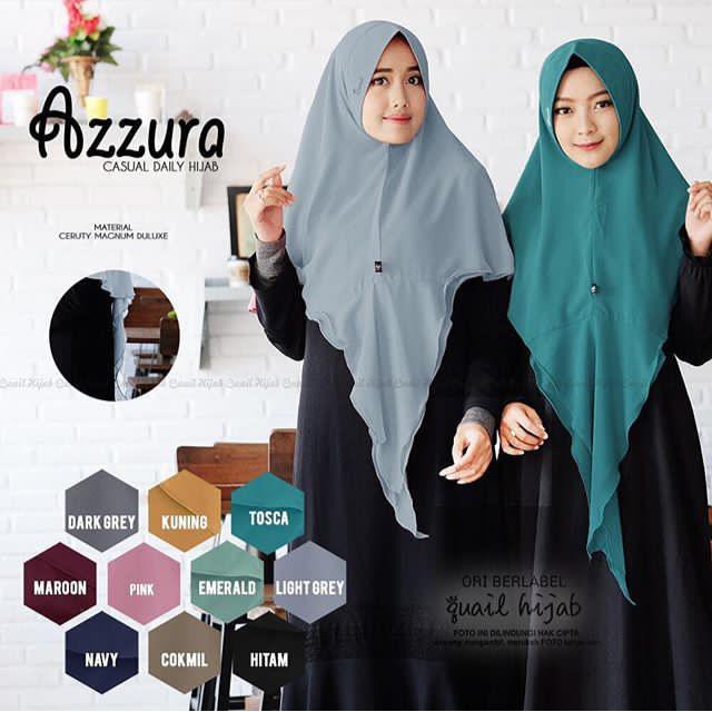 Quail Hijab ORI Azzura Khimar Hijab Instan