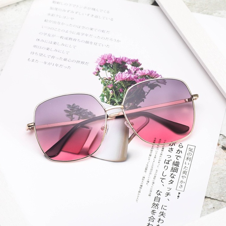 (COD) Kacamata Kotak Sunglassess Korean Fashion KM102 MALLSHOPPING