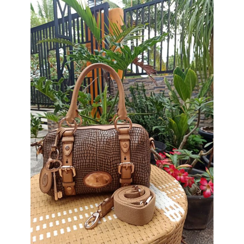 TAS WANITA FOSSIL MADDOX SNAKE SIZE S
