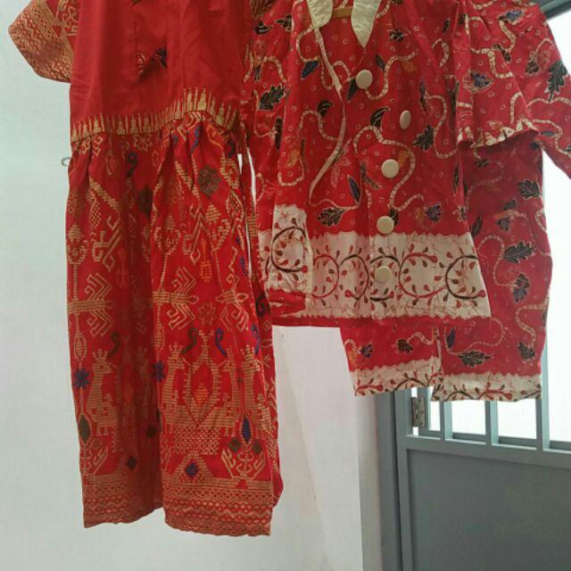 Batik Couple Setelan Rokblus Plus Anak Meysin Md