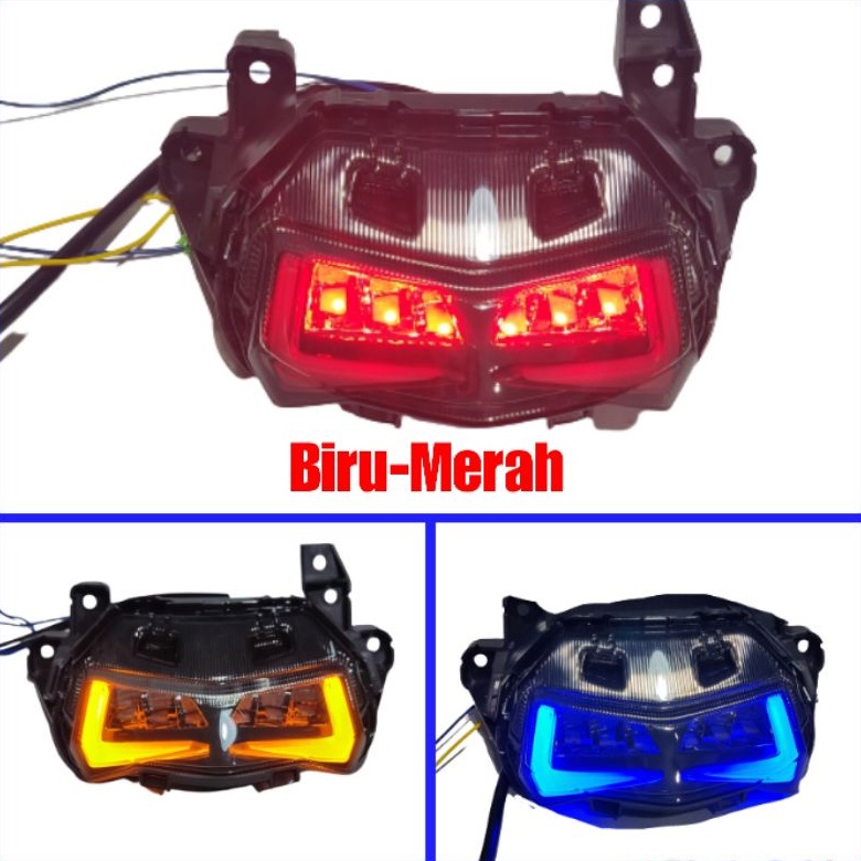 STOP LAMP STOPLAMP LAMPU BELAKANG BLK BLKG LED ALL NEW AEROX 155 VVA 2020 2021 CONNECTED RUNNING LAMP BIRU BLUE RED MERAH PREMIUM QUALITY ORI ORIGINAL JPA GMA ASLI