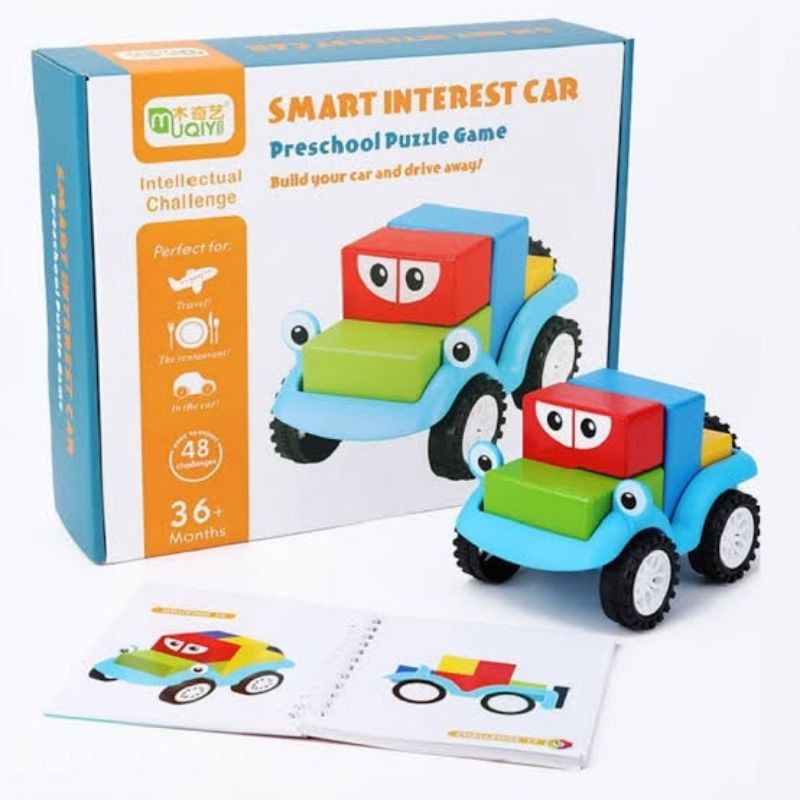 Mainan puzzle car montessori anak preschool/mainan edukasi anak