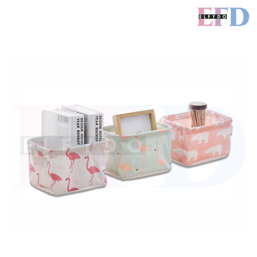 ELFYDO HL0051 Kotak Penyimpanan Mini Storage Box Kosmetik Make Up Organizer Alat Tulis Multifungsi