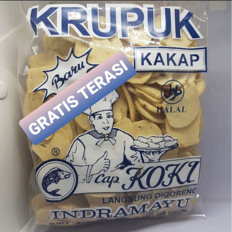 

KERUPUK IKAN SUPER CAP KOKI 500 GRAM GRATIS terasi Khas Cirebon enak