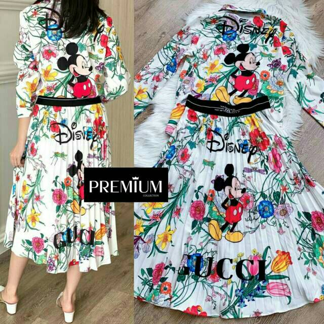 baju gucci mickey mouse