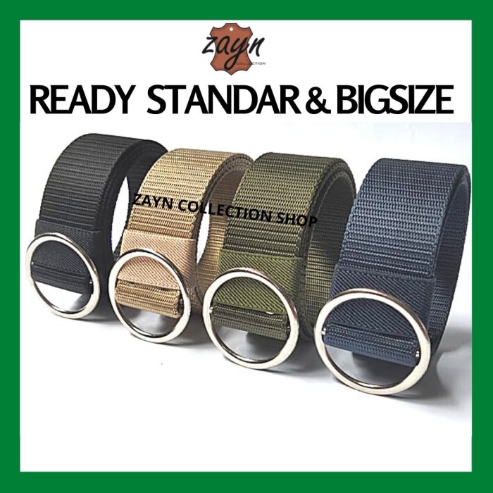 Ikat Pinggang Wanita Ring Belt Gesper Cewek Model Terbaru Katun Polos - Biru, 110 cm(E9Z9) Sabuk Wan