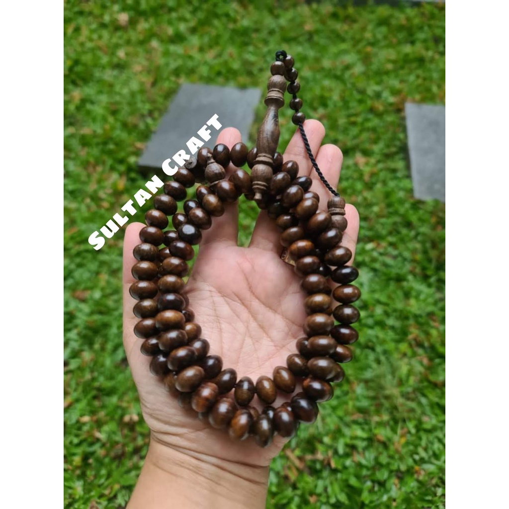 Tasbih Gaharu Wangi / Tasbih Kayu Gaharu Kalimantan Asli / Tasbih 99 / Tasbeh Gaharu