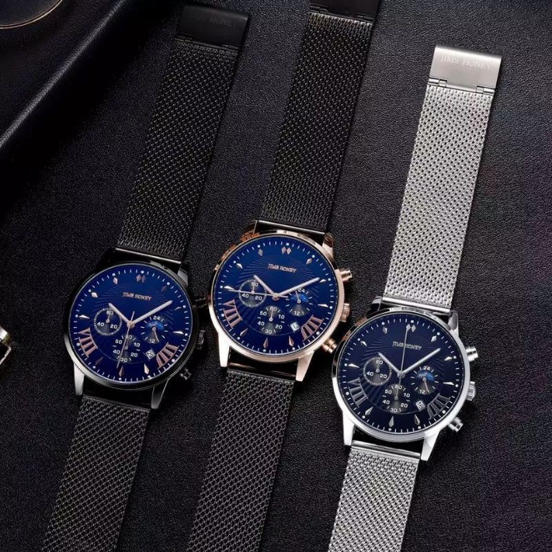 JAM TANGAN JIMS HONEY 8037 Pria Laki-Laki Cowok Fashion Besar Keren Mewah