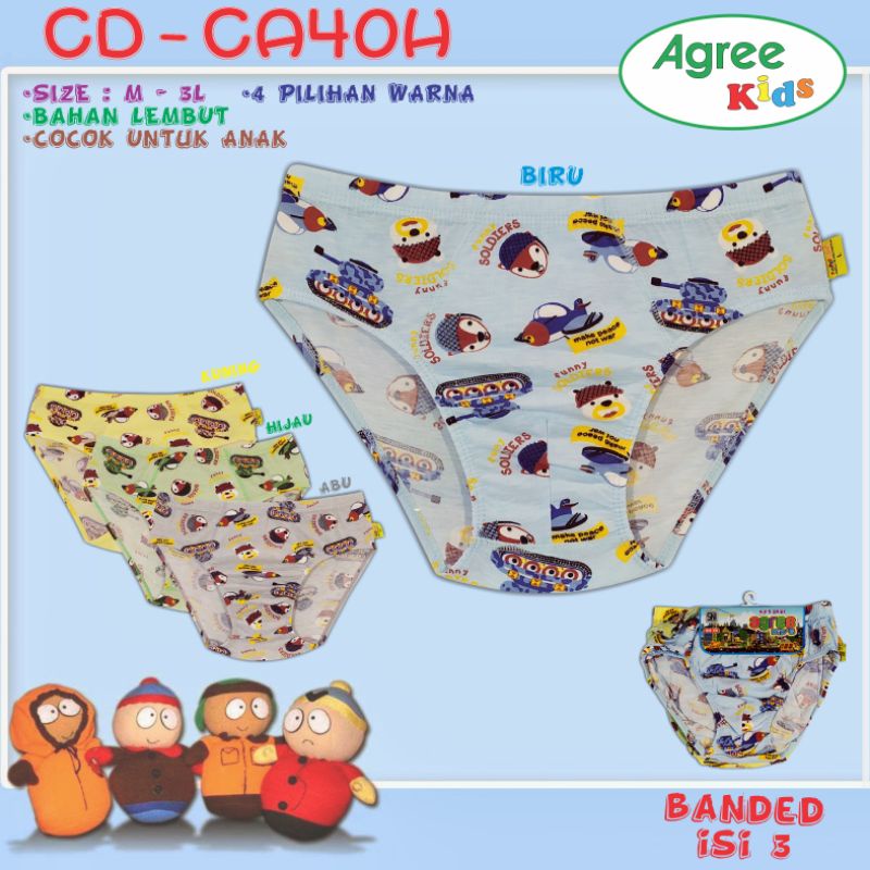 3pc cd anak laki agree/taft kids ca40