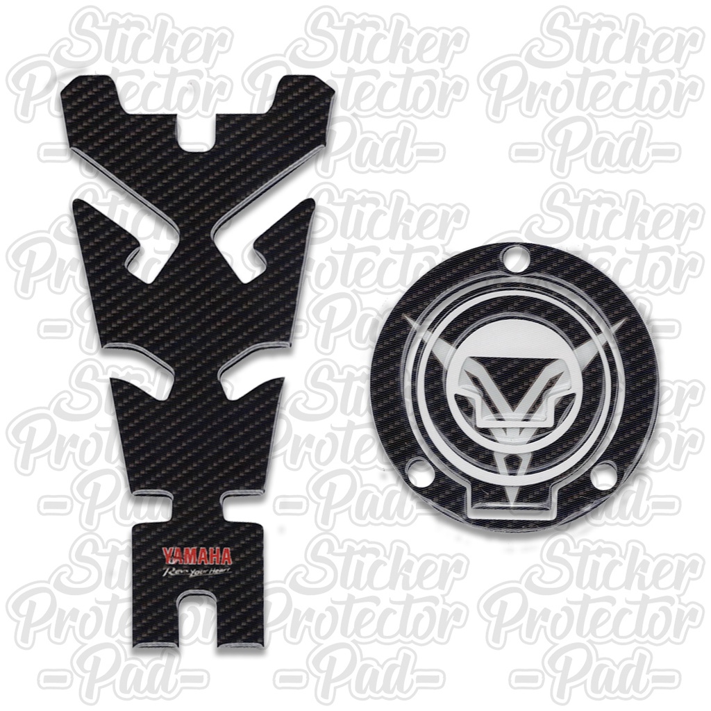 Sticker tankpad fuelpad yamaha new vixion carbon