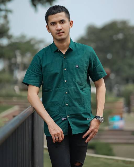 KEMEJA POLOS PENDEK CASUAL