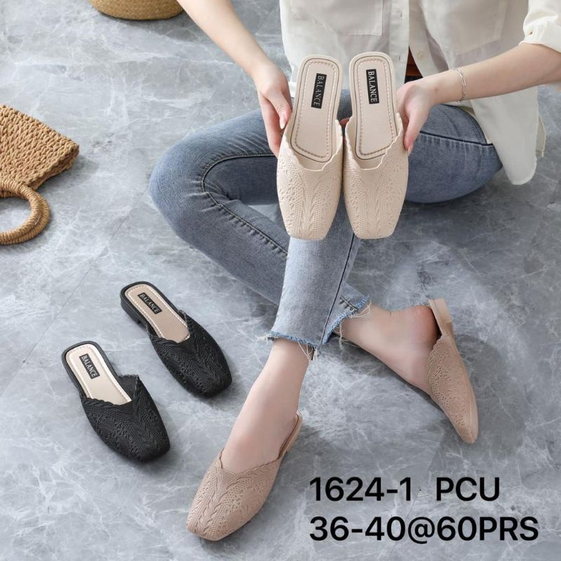 Sandal wanita selop Bakpau import terbaru Balance cantik sandal karet balance perwmpuan empuk