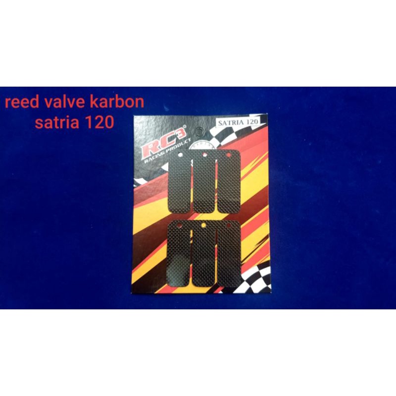 Reed Valve Lidah Membran Karbon Carbon RC3 Suzuki Satria 120 2 dua tak Satria Hiu Lumba LSCM RU