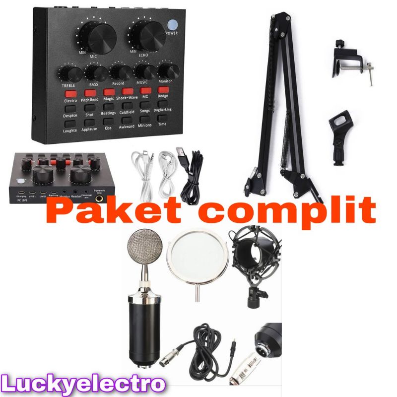 paket komplit soundcard v8