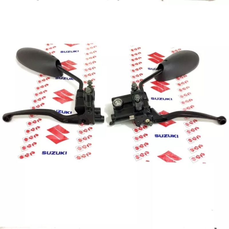kaca spion+Handle kopling+dudukan kopling+master rem set Suzuki satria Fu karbu,satria Fu lama