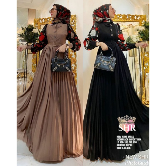GAMIS SHR / ORI NEW SHR / gamis murah/ gamis viral