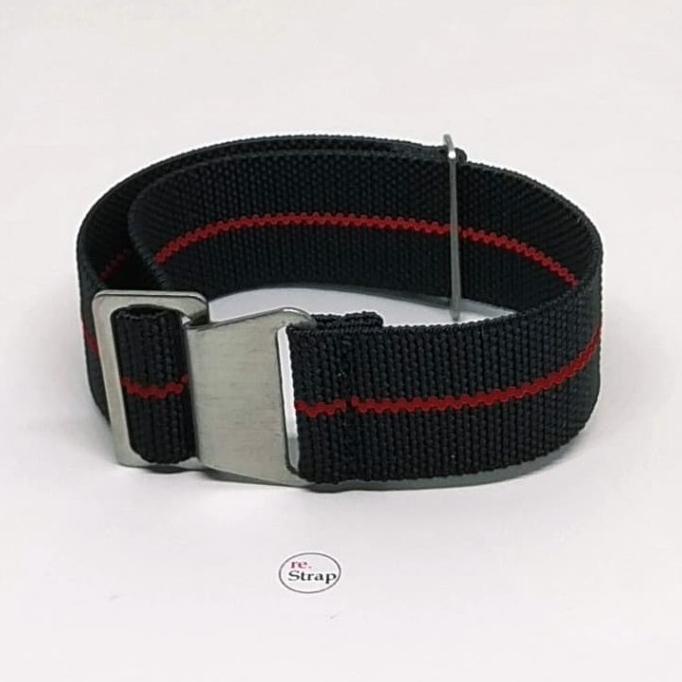 Tali Jam Mn Strap Nato - Black Red Centerline Mn27 Terbaru