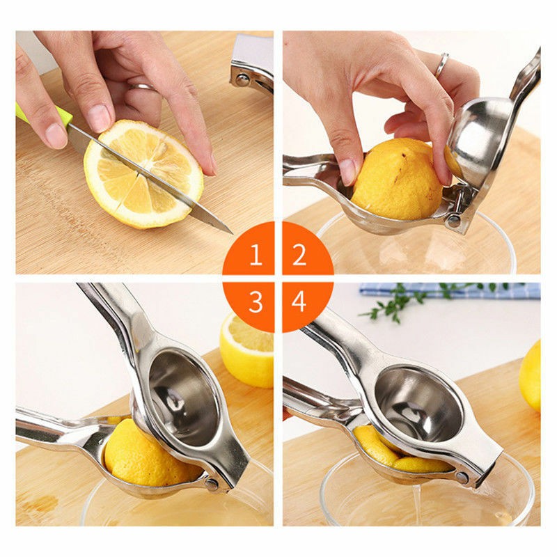 Perasan Jeruk Lemon Besi / Alat Pemeras Jeruk Stainless Steel, Alat Perasan Jeruk Lemon Manual