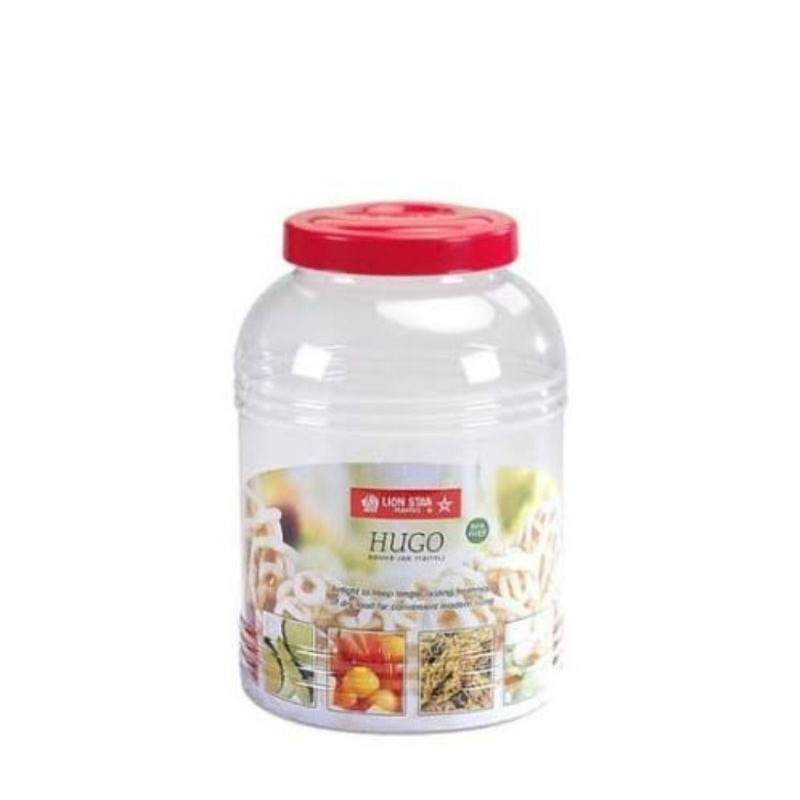 Lion Star Hugo Round Jar 117 20 Liter Toples Kue Lebaran / Kerupuk