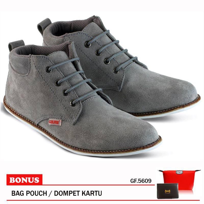 Golfer Sepatu Boots Pria GF 5609 Grey