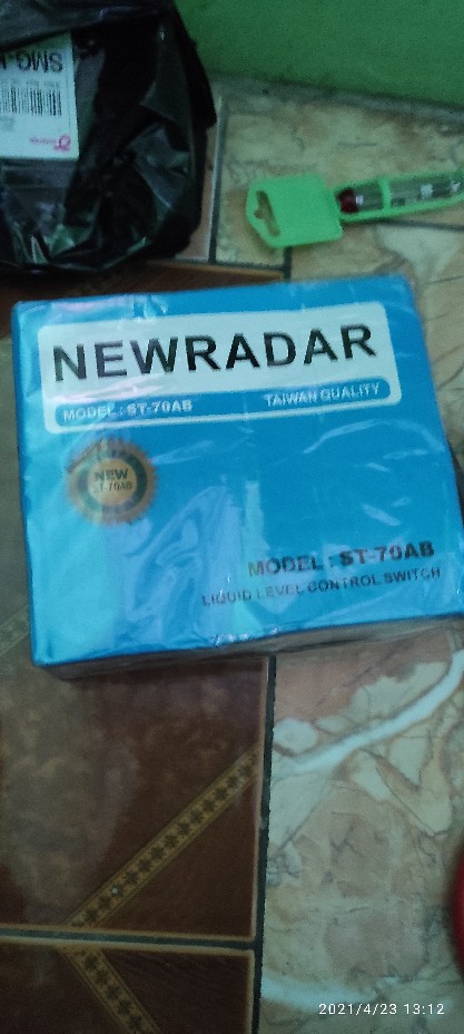 1 Set | Pelampung Air Radar St-70ab Biru / Toren Otomatis / New Clear St70ab