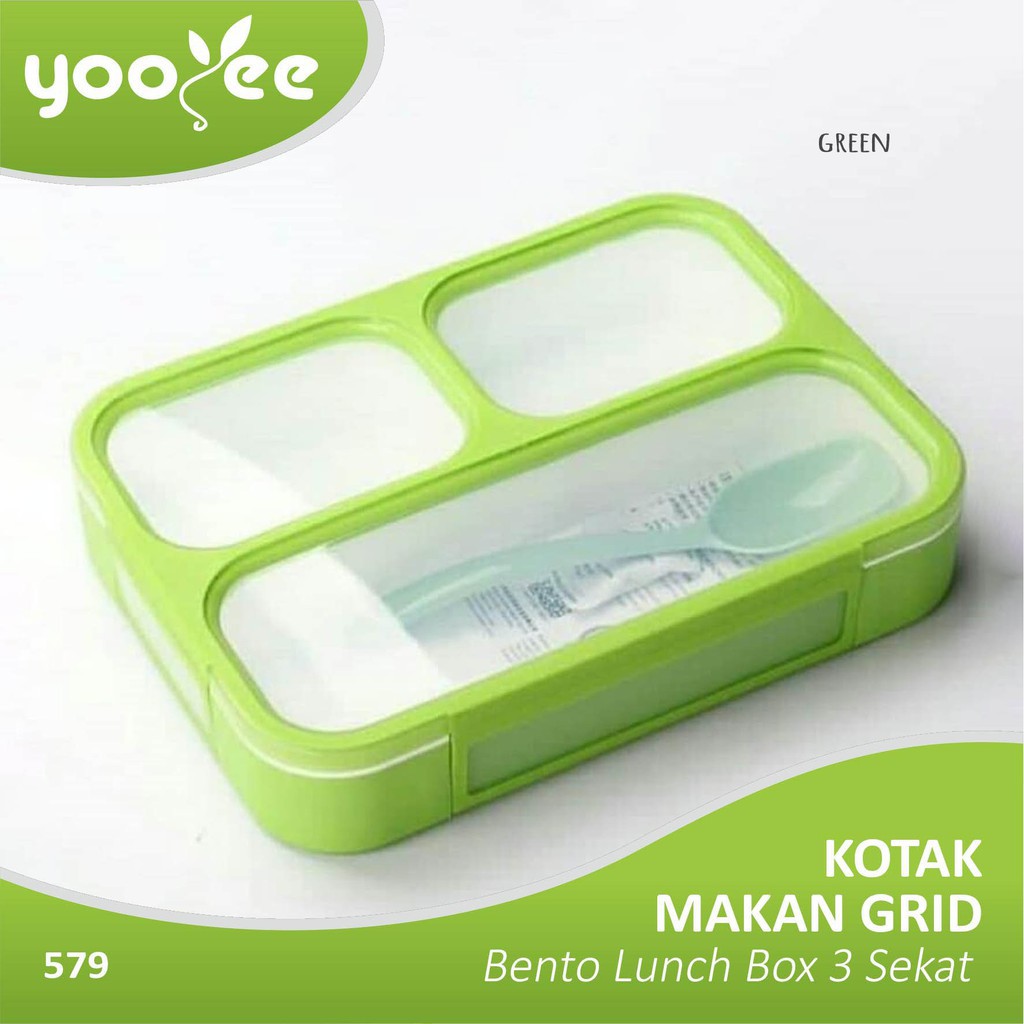 Yooyee 579 3Skat Gird Lunchbox / Kotak Makan Lunch Box Bekal Anak