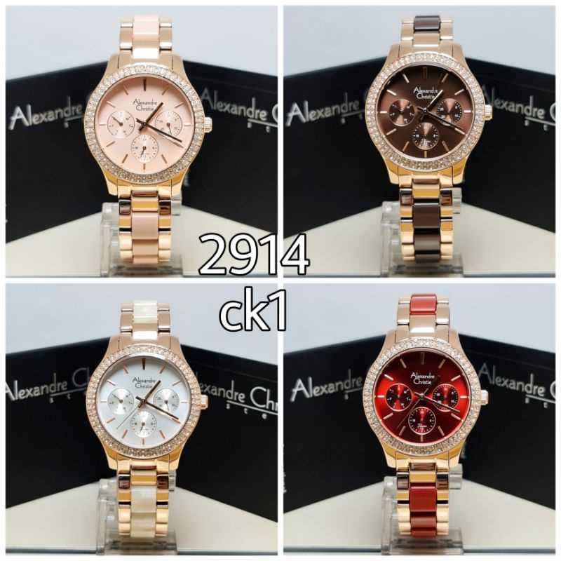 Jam tangan wanita Alexandre Christie AC2914BF 2914 ORIGINAL BERGARANSI RESMI