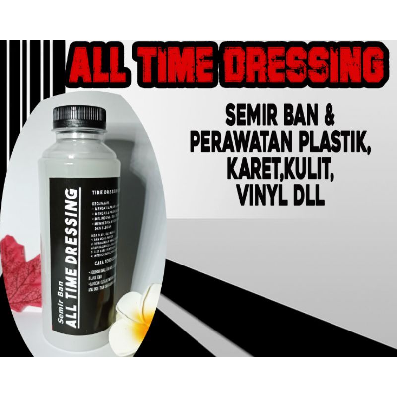 Semir Ban All time Dressing White Dressing Mobil dan Motor 1 Liter Hitam Wet Look dan Kinclong Origi