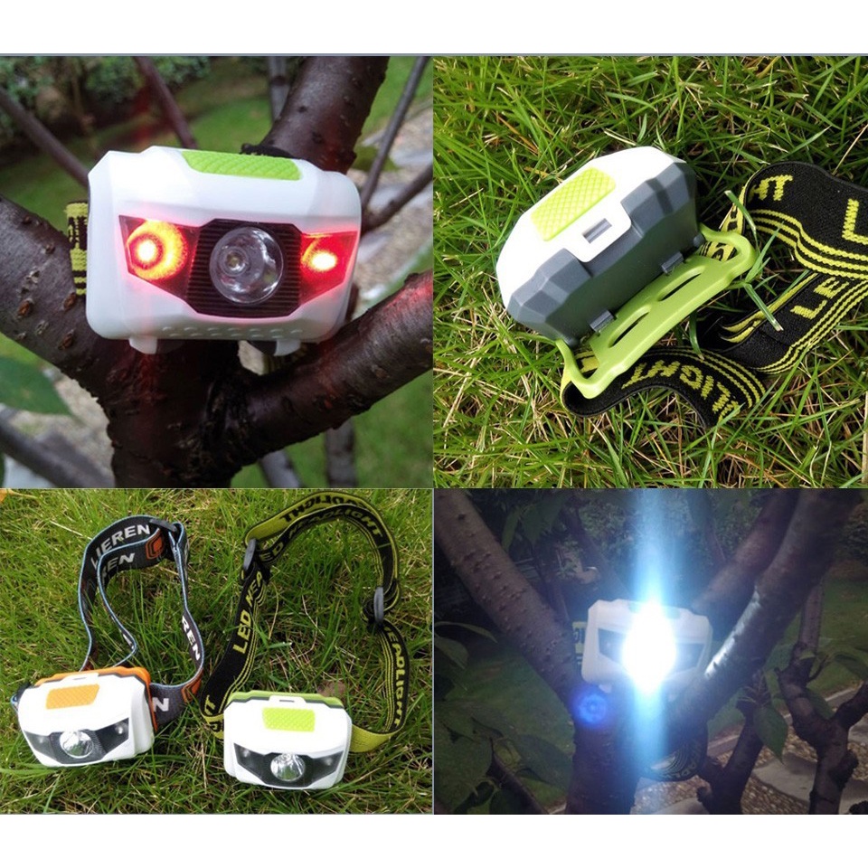 Headlamp Flashlight Waterproof White and Red Light LED - W30