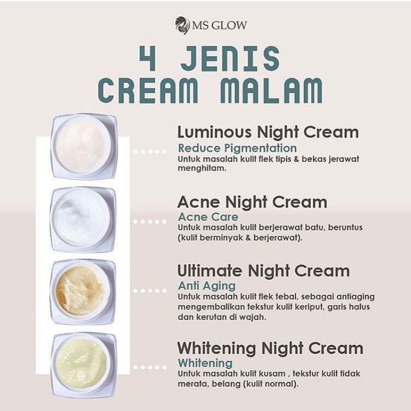 krim malam ms glow