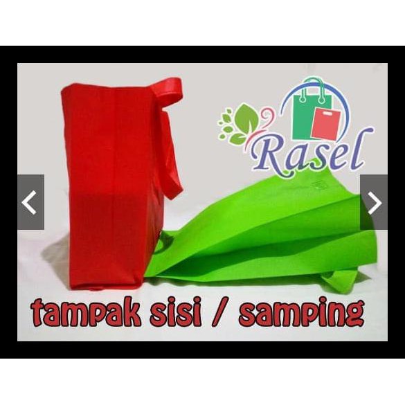 

25X35X8 Cm Tas Kain Spunbond Goodie Bag Kantong Goody Polos Souvenir Terlengkap