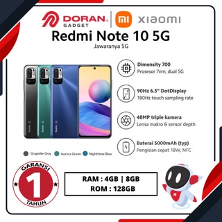 xiaomi redmi note 10 5g 4gb 8gb 128gb 4128 8128 garansi resmi 1 tahun