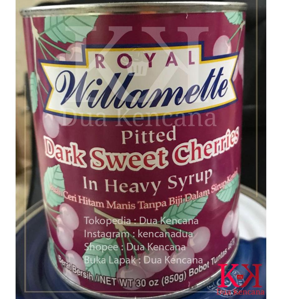 

[KODE 0YJE0] Royal Willamette Dark Sweet Cherries Ceri Hitam Manis Tanpa Biji 850gr