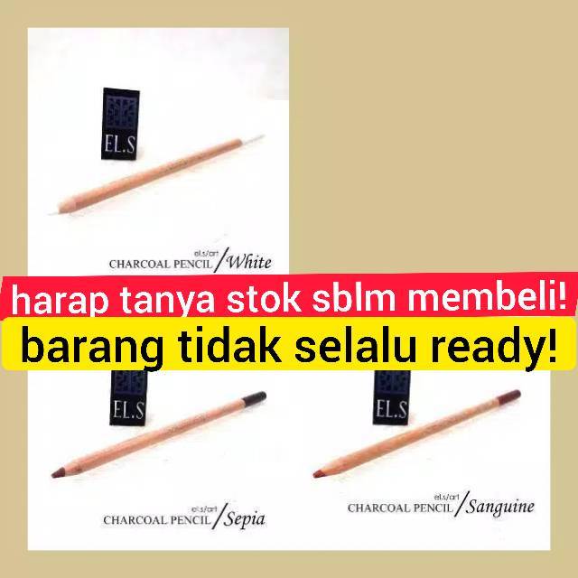 

CHARCOAL PENCIL WHITE COLOR SEPIA SEPHIA, SANGUINE WARNA PUTIH COLOUR