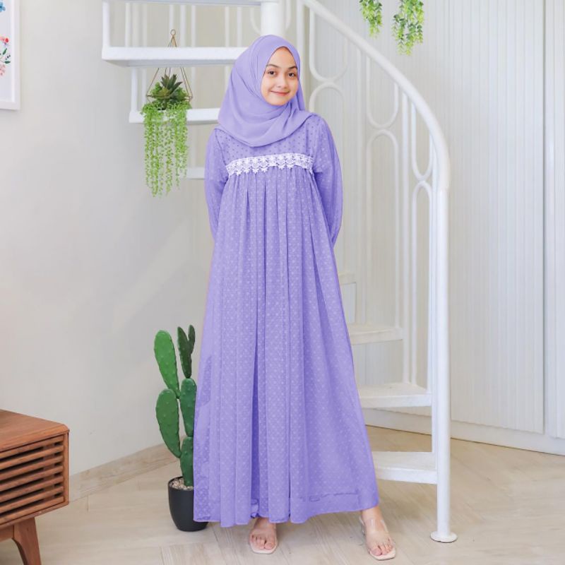 MAXY IVORA, TILE DOT RENDA IMPORT, GAMIS MUSLIM HIJAB, MAXY DRESS