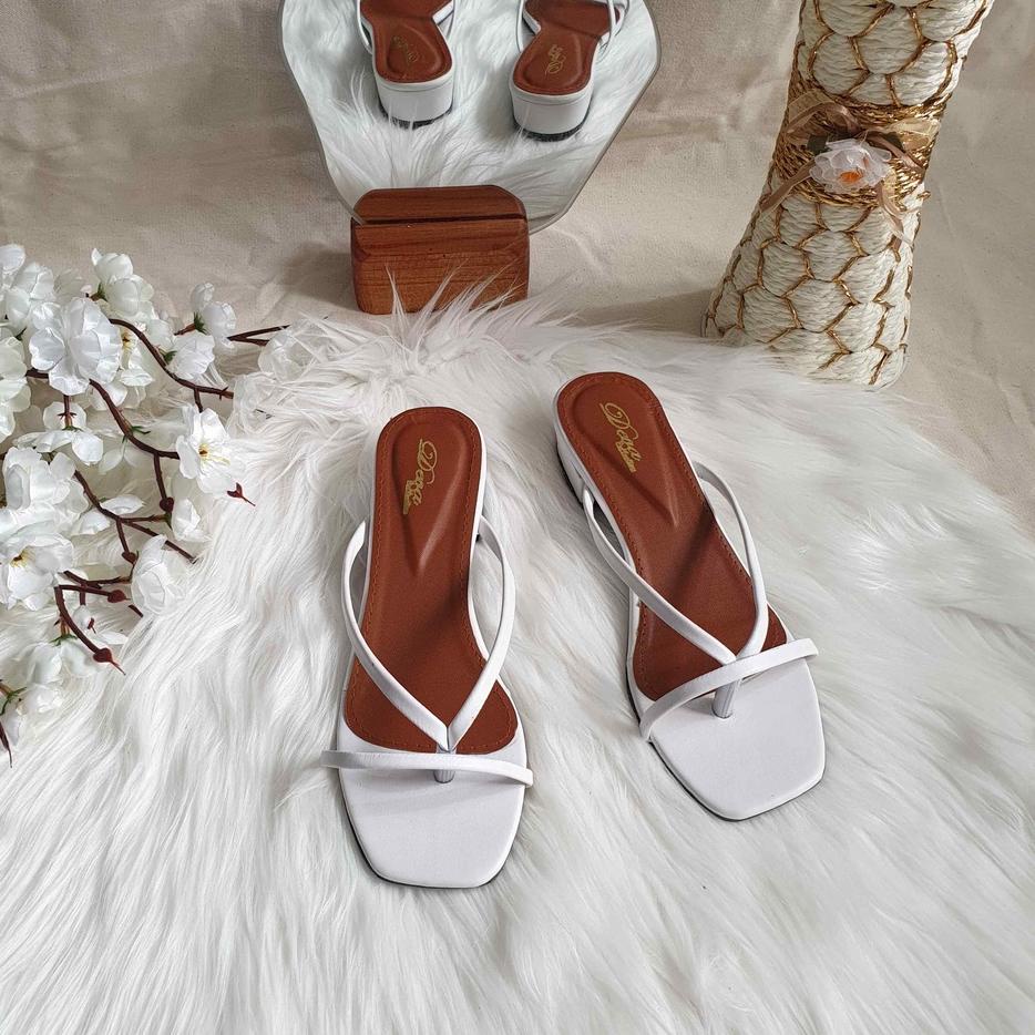 ▲ Sendal kerja casual tali wanita hak tahu kotak ♜