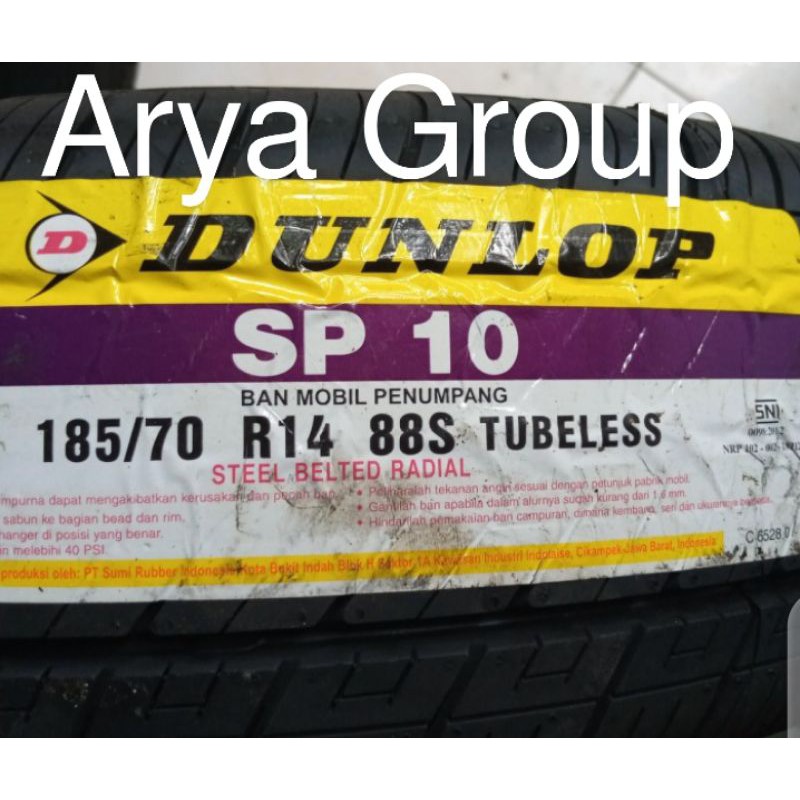 Ban Dunlop SP10 185/70R14-14 tubeless 185/70 R14 tubles